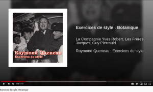 Exercices de style Botanique