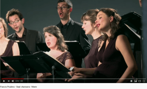Poulenc Sept chansons Marie