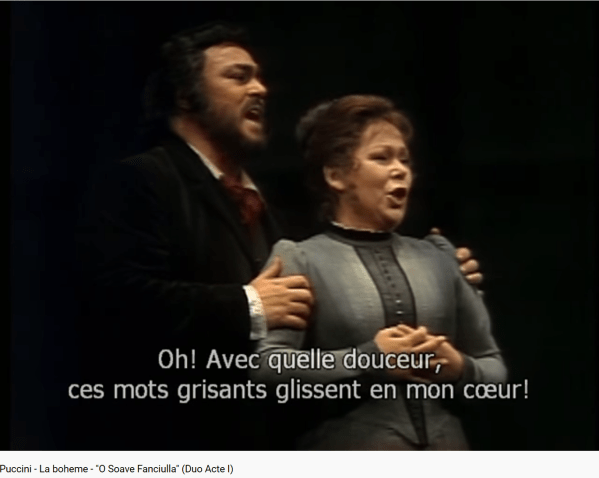Puccini la Bohème O soave fanciulla