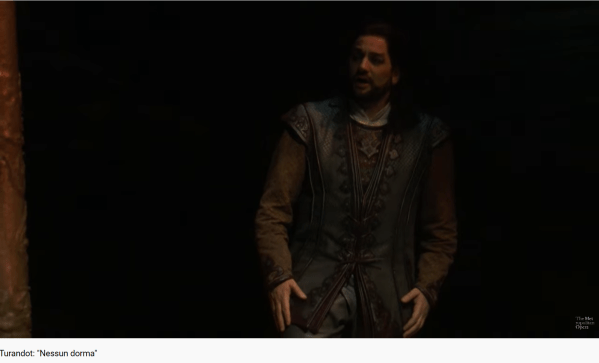 Puccini Turandot Nessun dorma (MET)