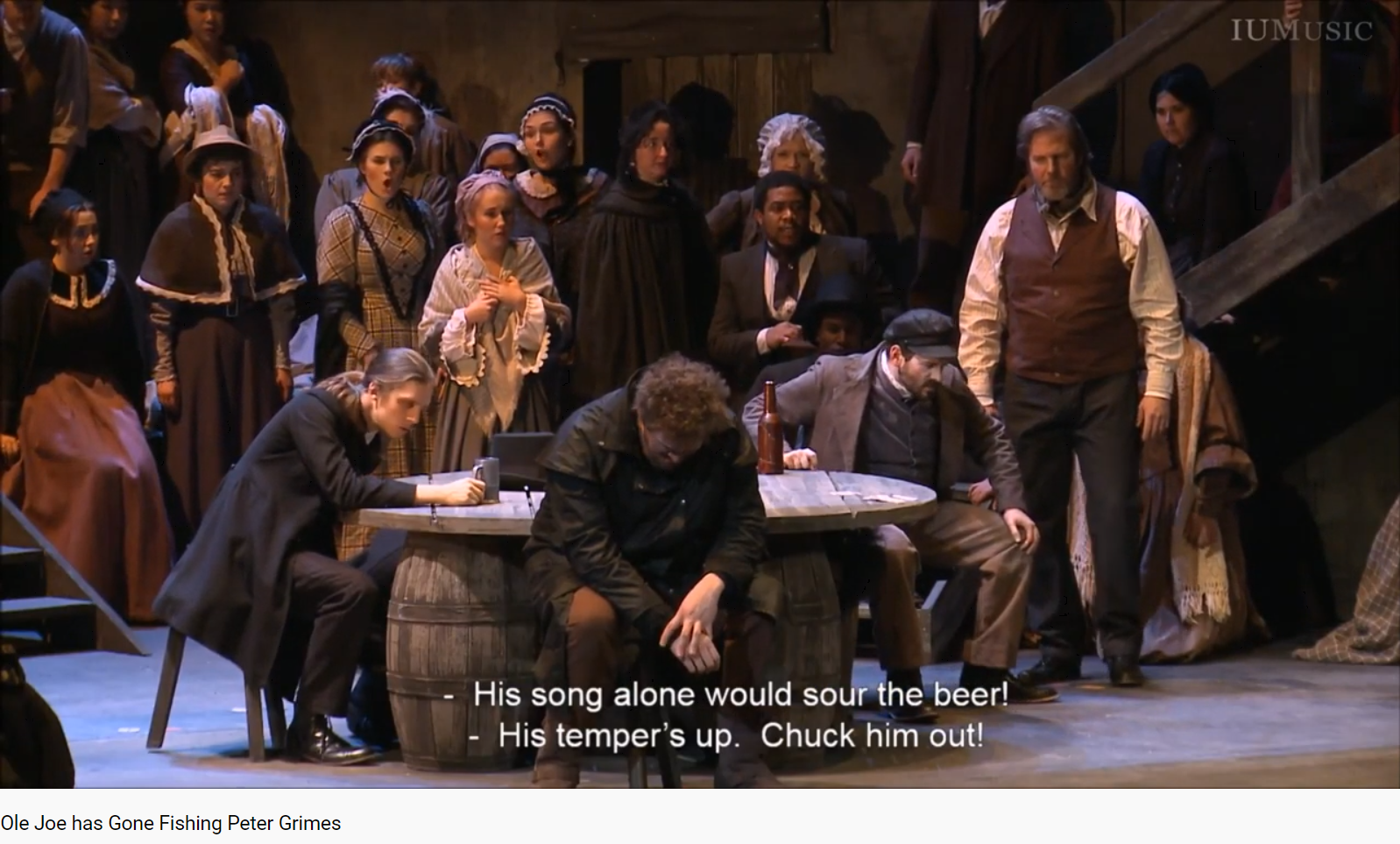 Britten Peter Grimes Ole John has gone fishing