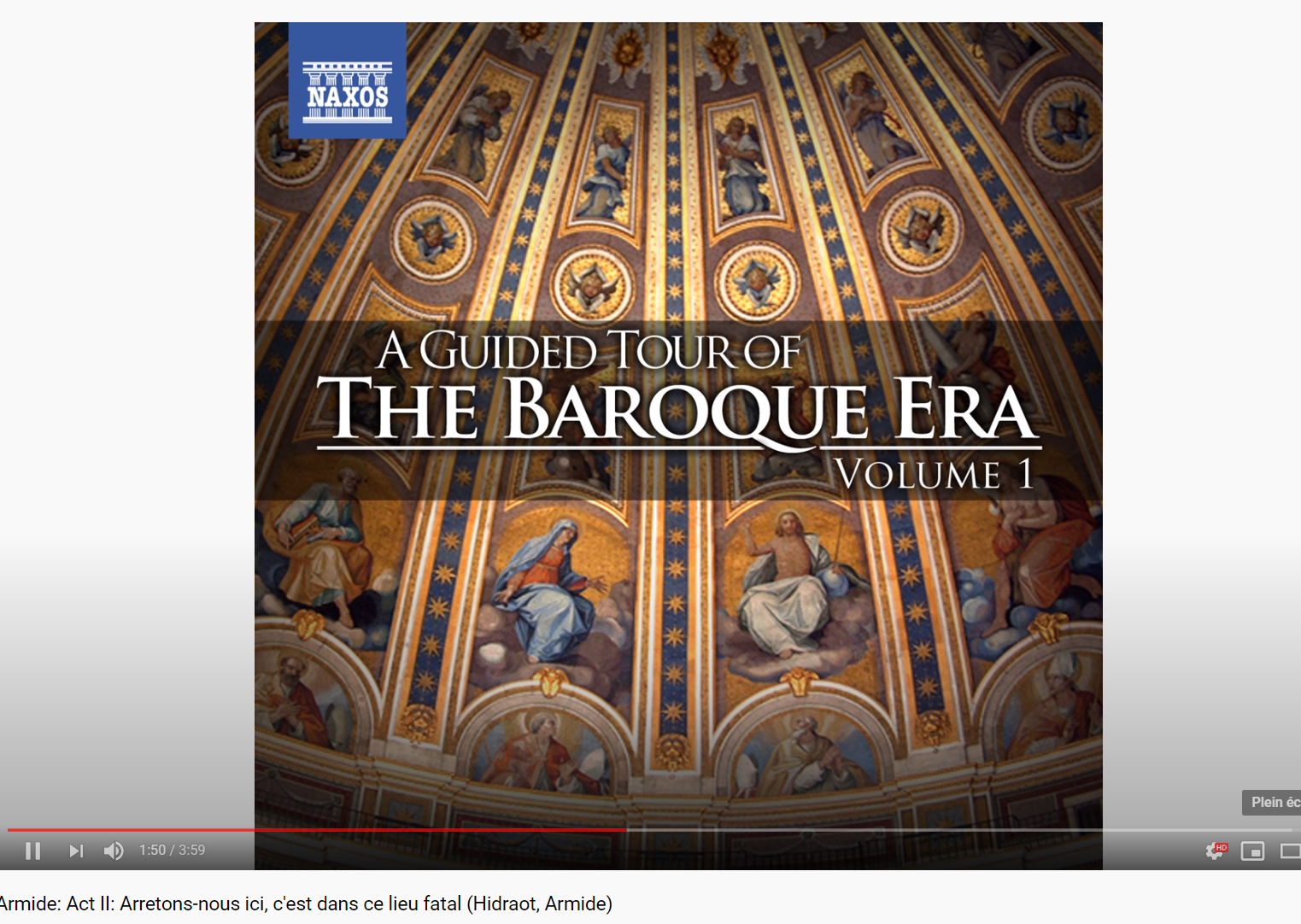 Lully Armide Esprit de haine et de rage