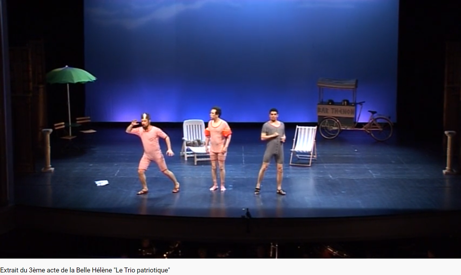 Offenbach la belle Hélène Trio patriotique