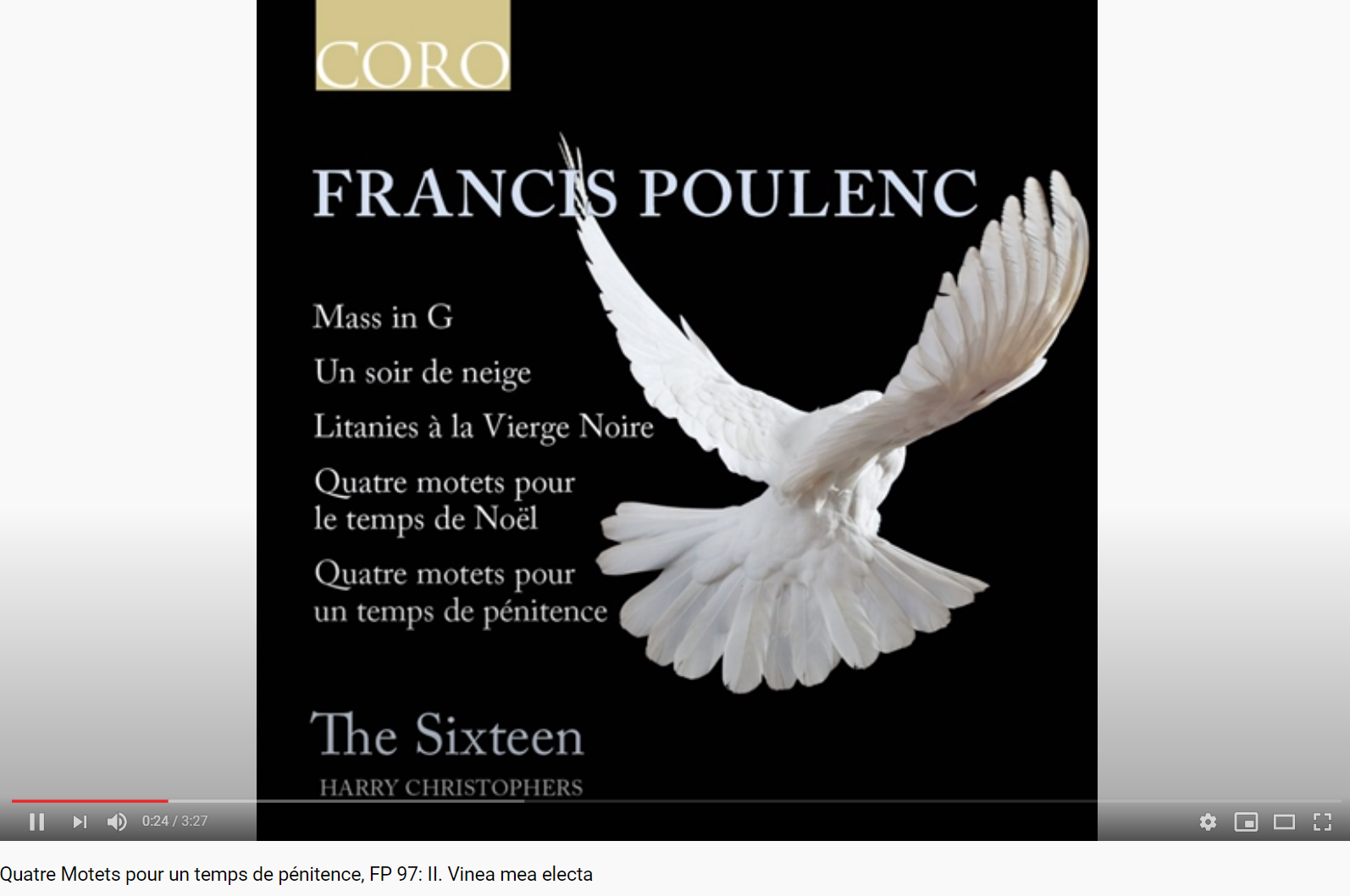 Poulenc 4 motets pour un temps de pénitence