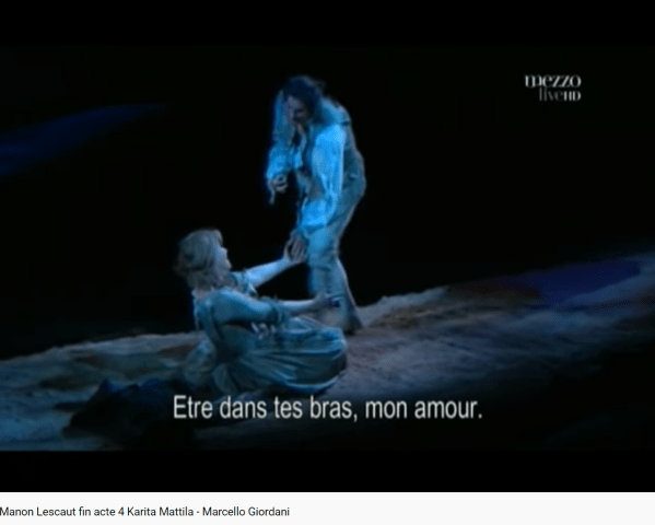 Puccini Manon Lescaut fin acte IV (MET 2008)