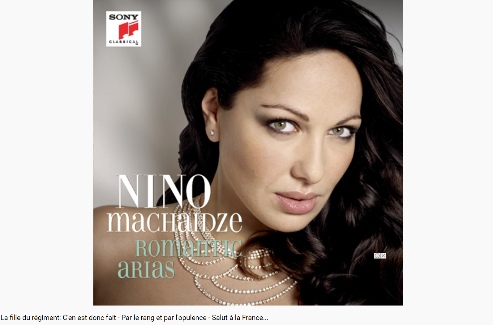 Donizetti La Fille du régiment par le rang et l'opulence