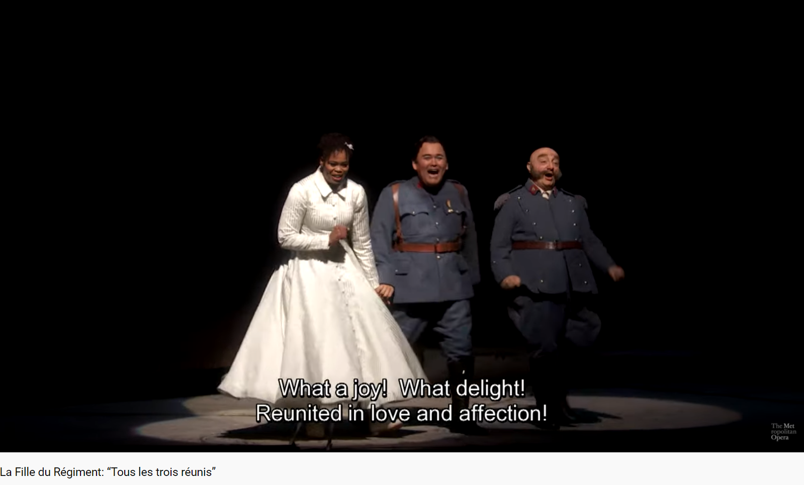Donizetti La Fille du régiment tous les trois réunis