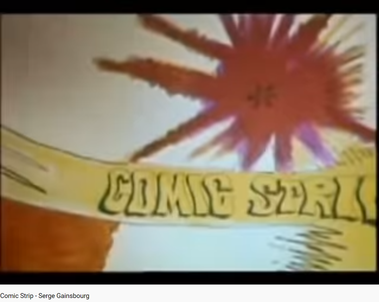 Gainsbourg Comic strip