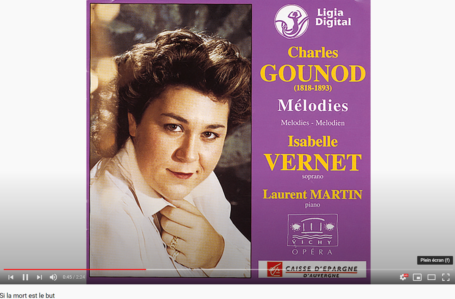 Gounod (Bertin) Si la mort est le but