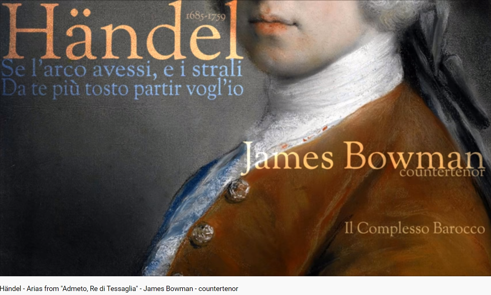 Haendel Admeto, Re di Tessaglia