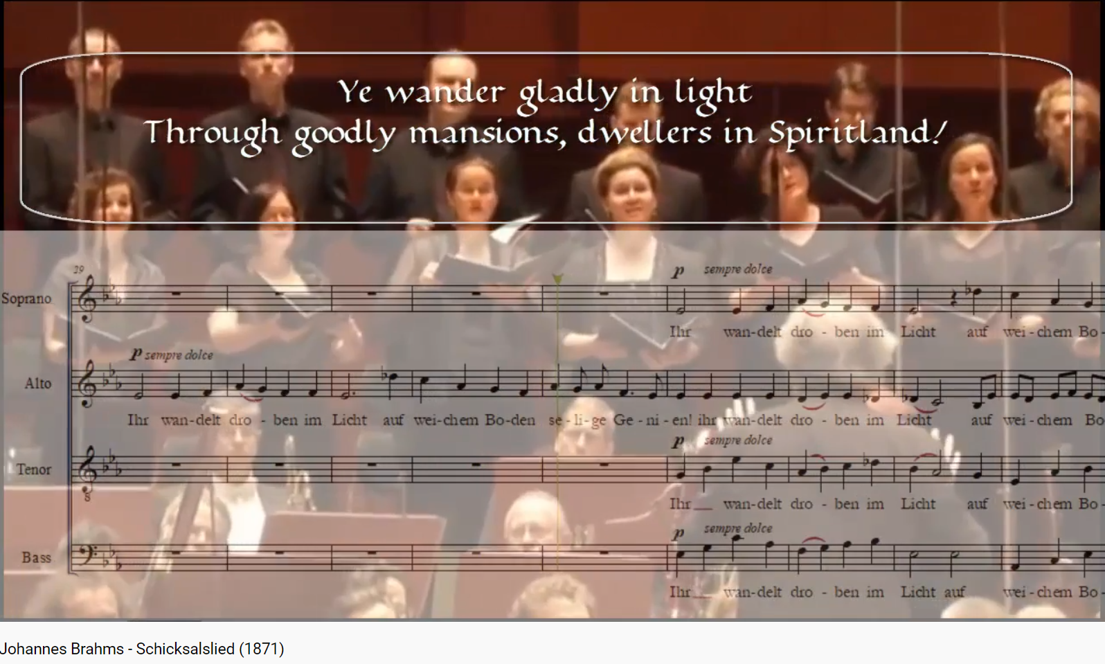 Brahms Schicksalslied