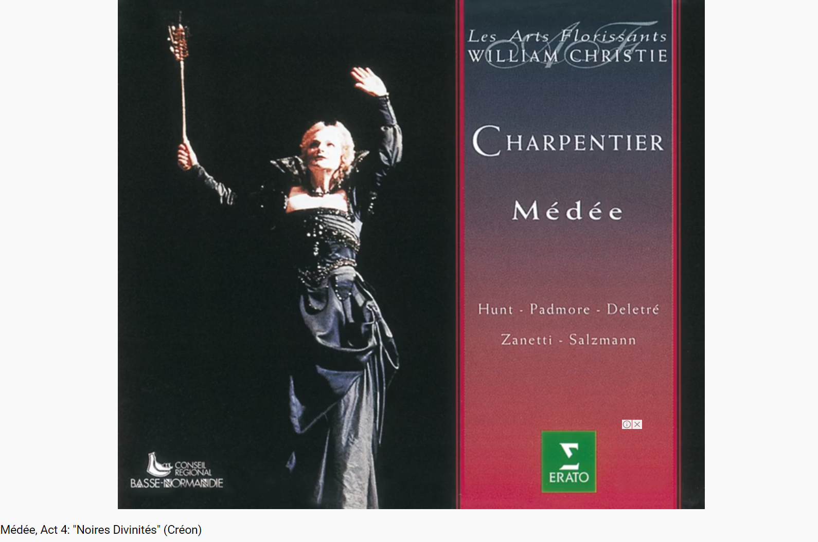 Charpentier Médée Noires Divinités