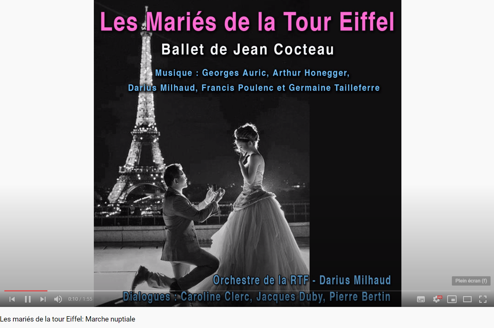 Groupe des six les Mariés de la Tour Eiffel