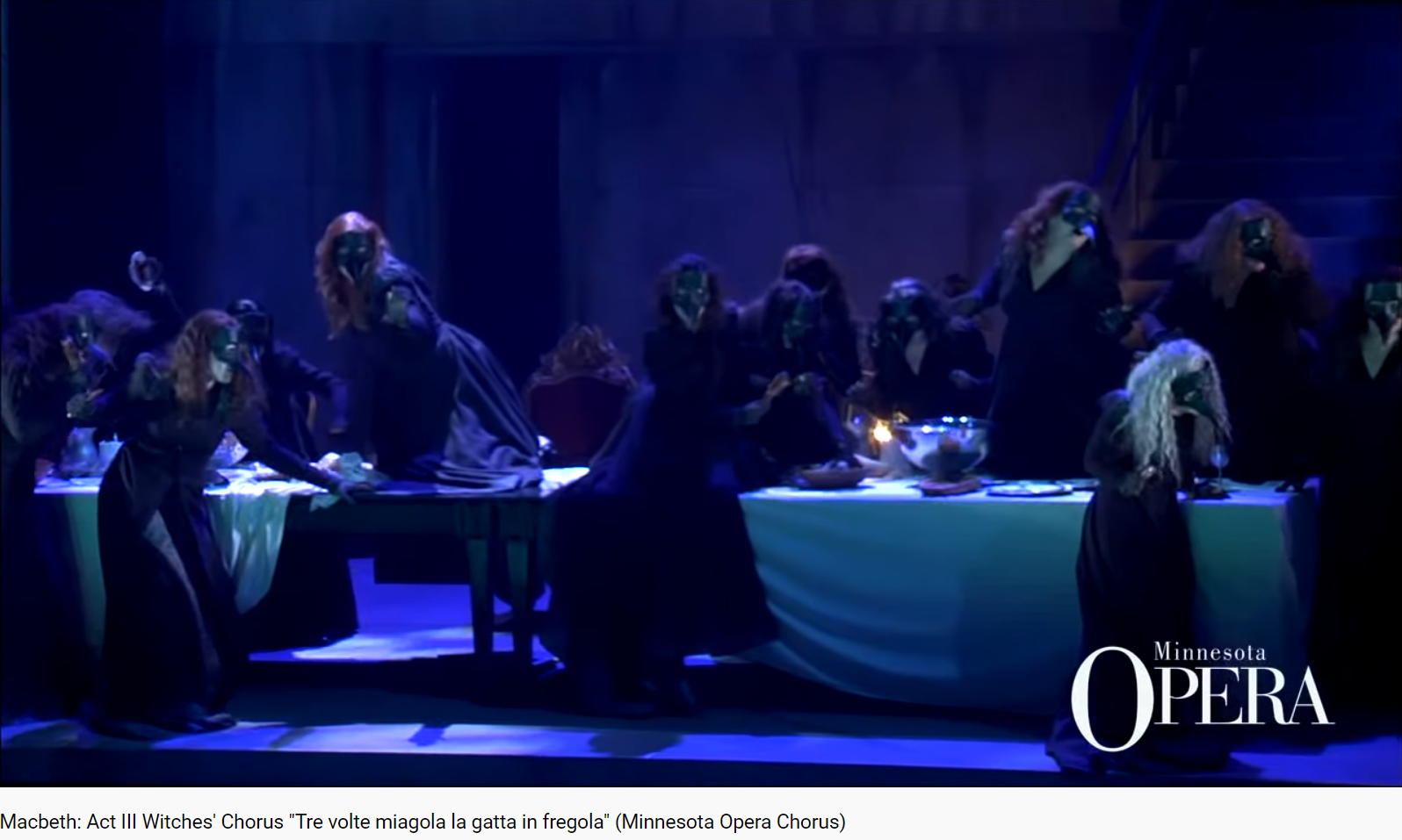 Verdi Macbeth Tre volte miagola la gatta in fregola