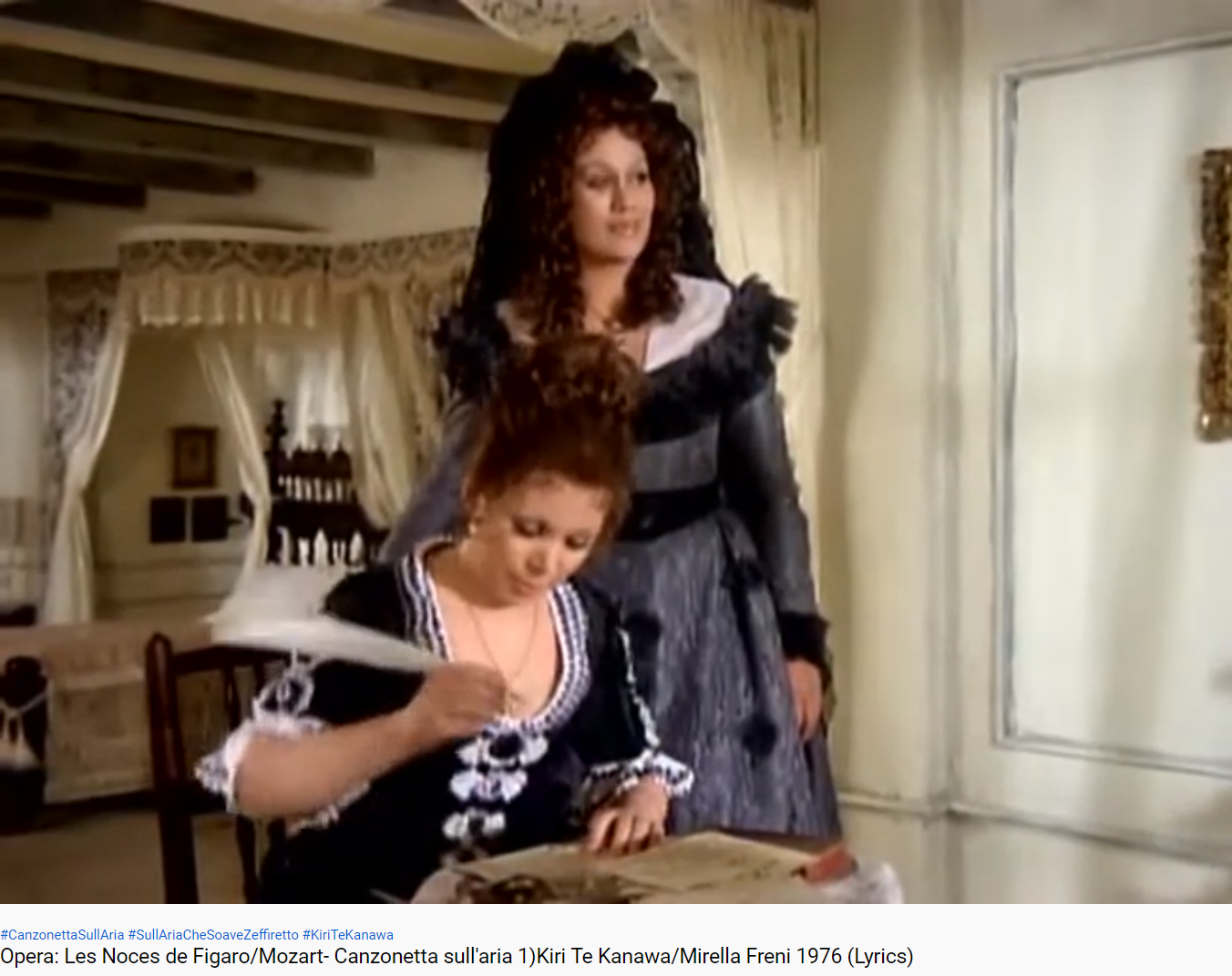 Mozart Les Noces de Figaro Sull'aria (Ponnelle)