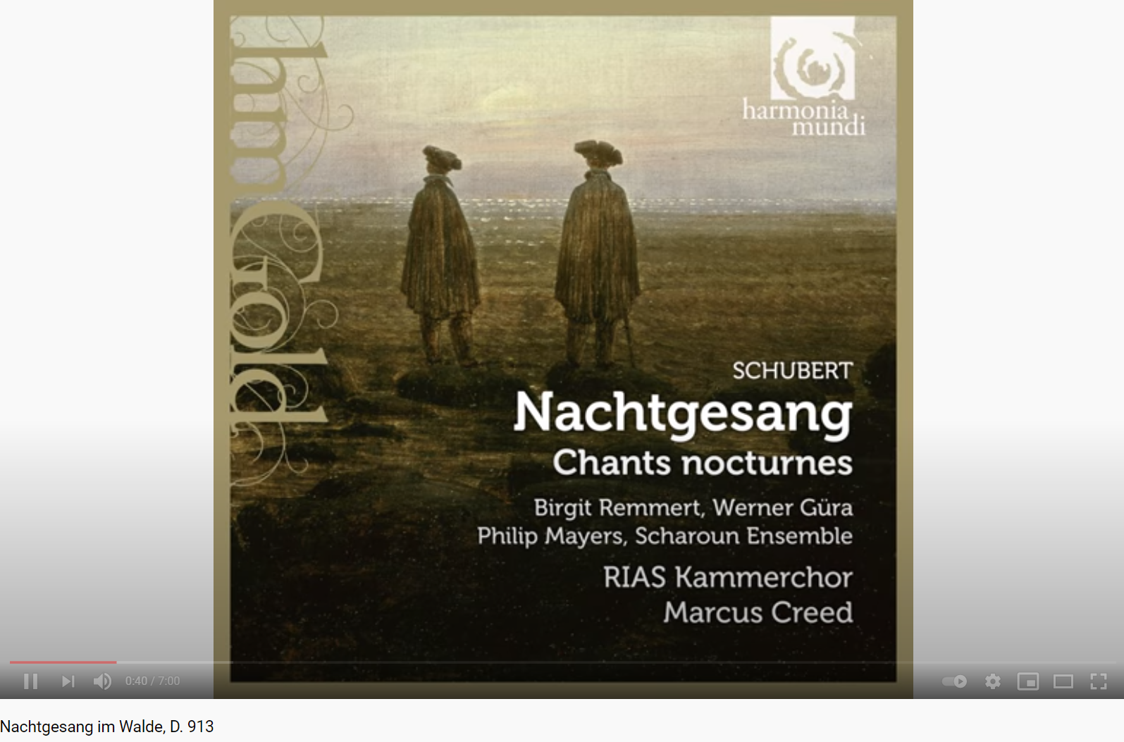 Schubert Nachtgesang im Walde