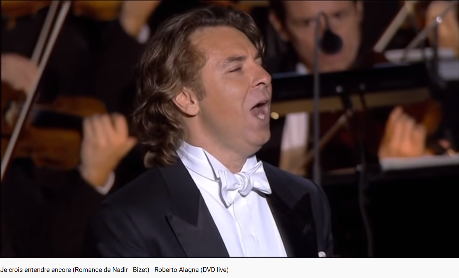 Bizet les Pêcheurs de Perles Je crois entendre encore (Alagna)