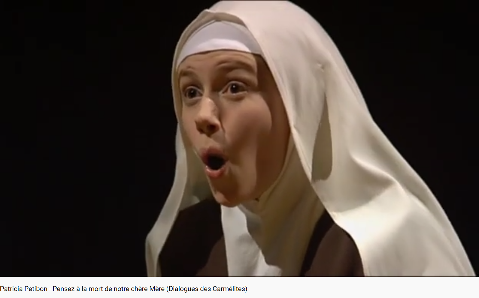 Poulenc Dialogue des Carmélites Pensez à la mort de notre chère Mère