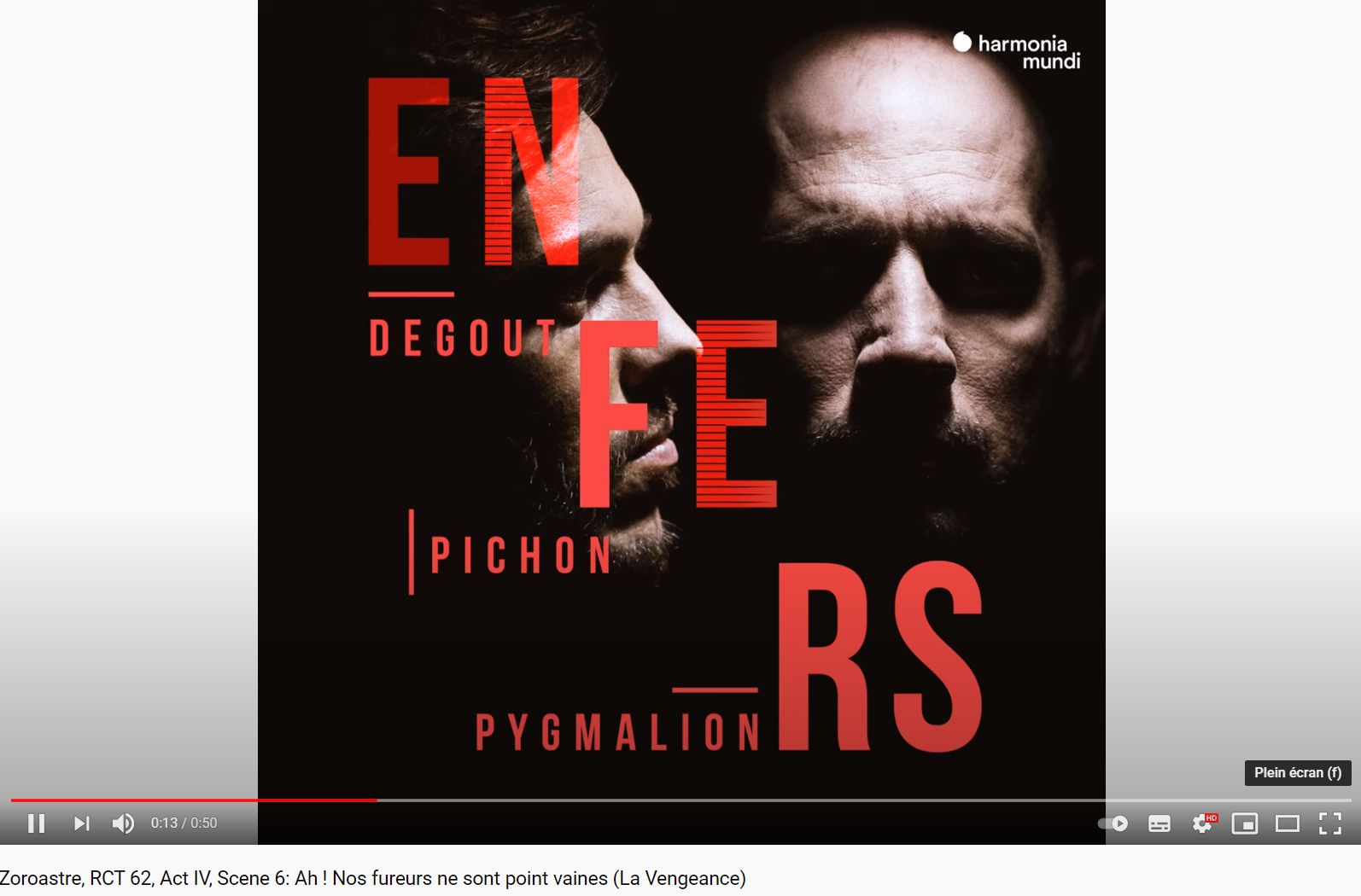 Rameau Zoroastre Ah, nos fureurs ne sont point vaines Acte IV scène VI