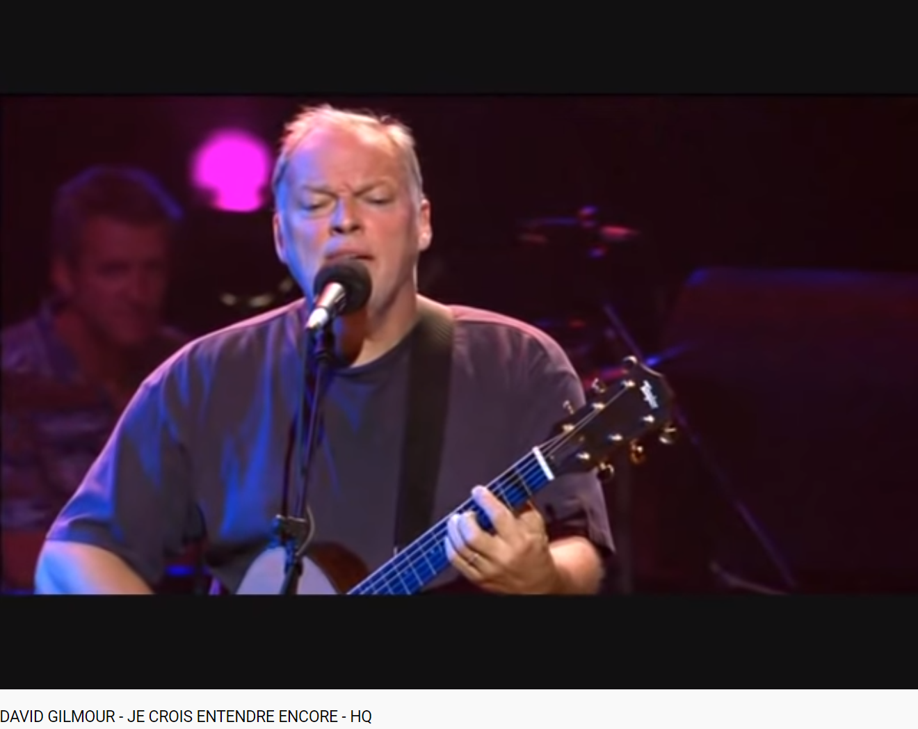 Bizet les pêcheurs de perle je crois entendre encore Gilmour