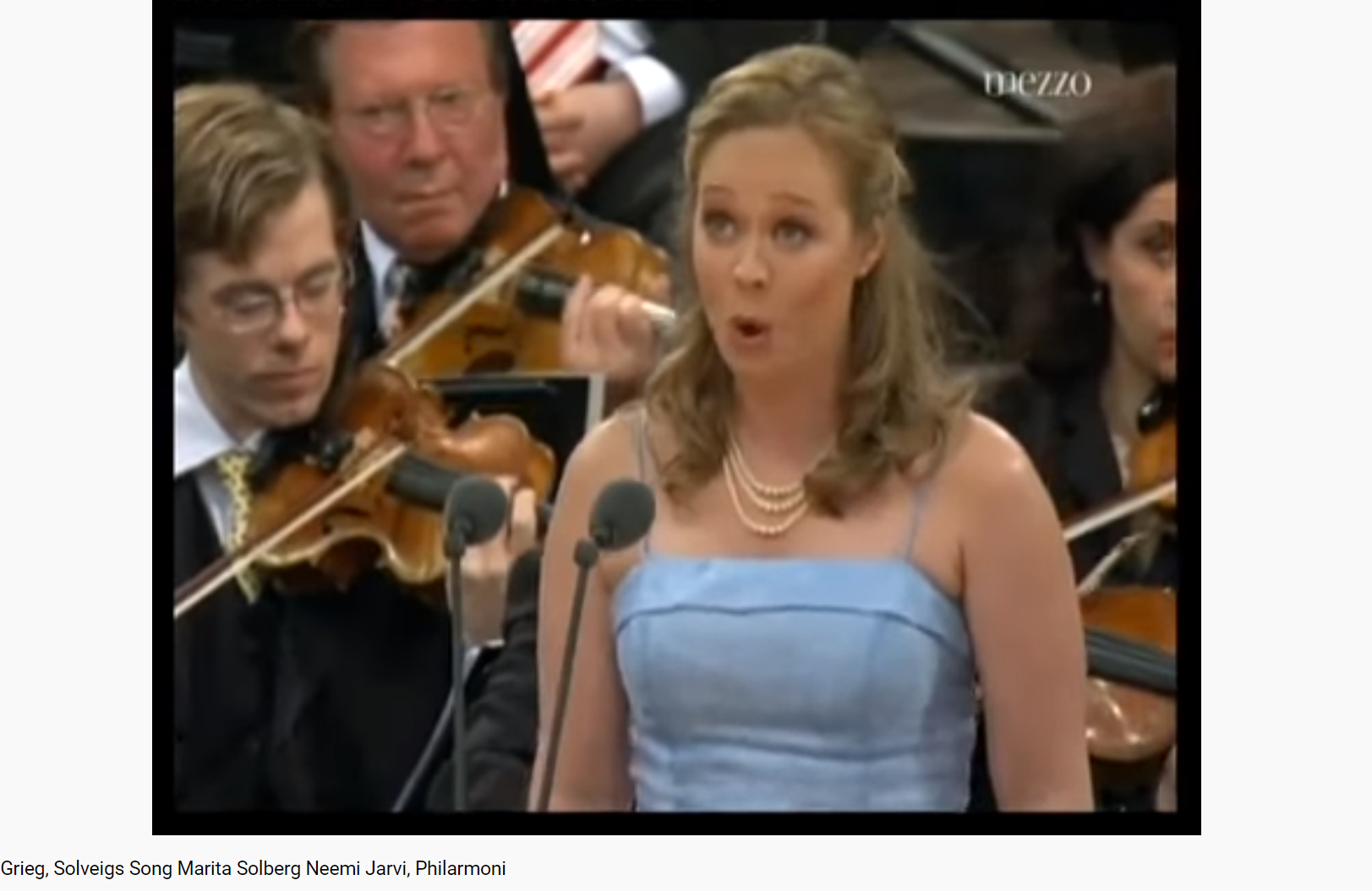 Grieg Peer Gynt chanson de Solveig