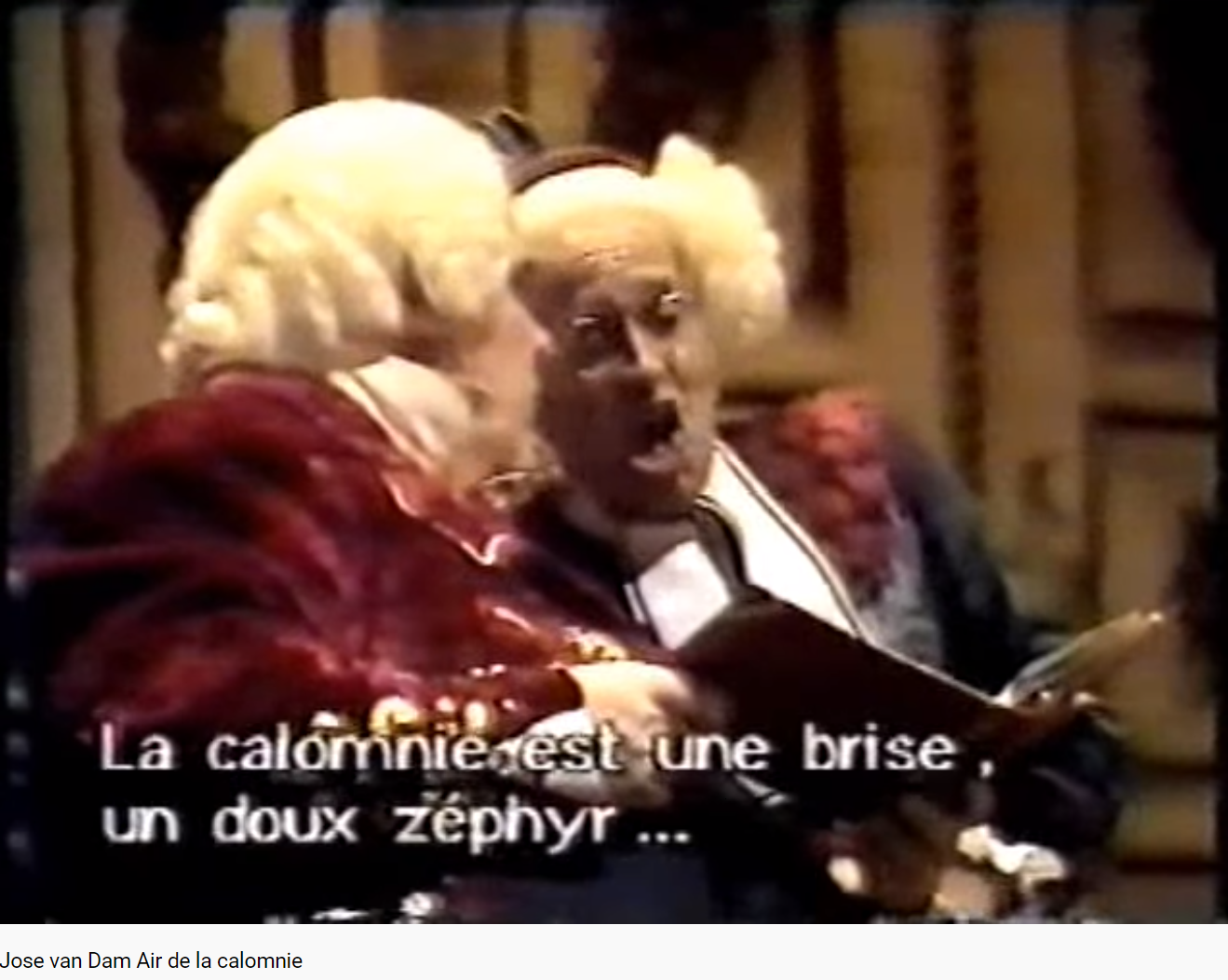 Rossini le Barbier de Séville air de la calomnie