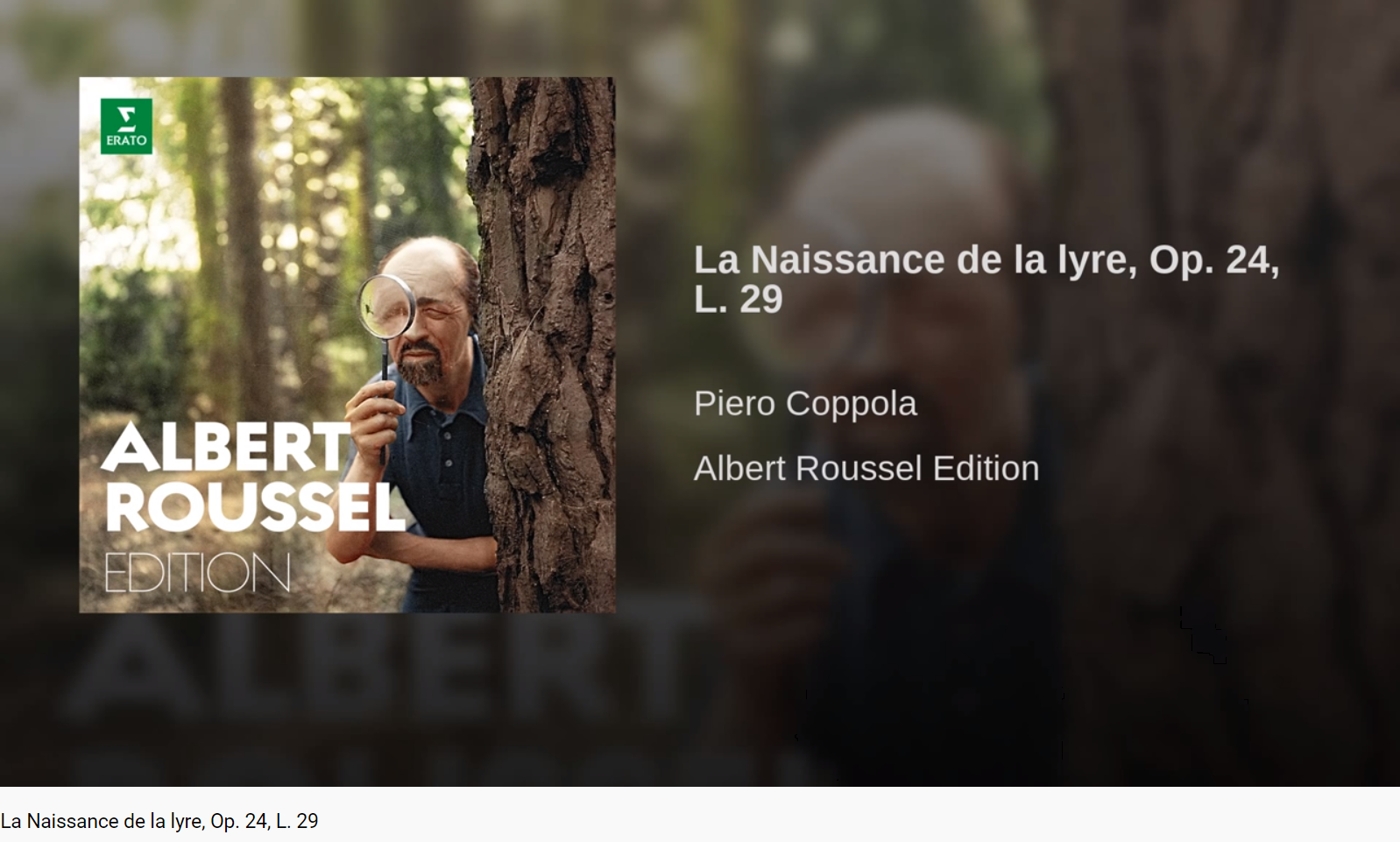 Roussel La Naissance de la lyre