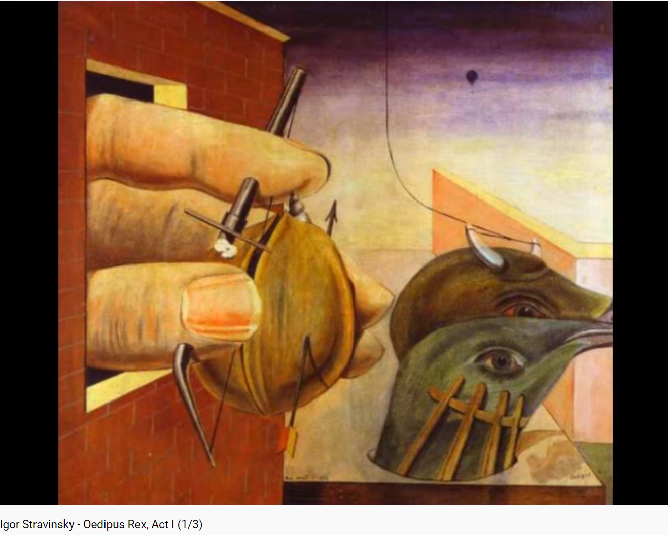 Stravinsky Oedipus rex