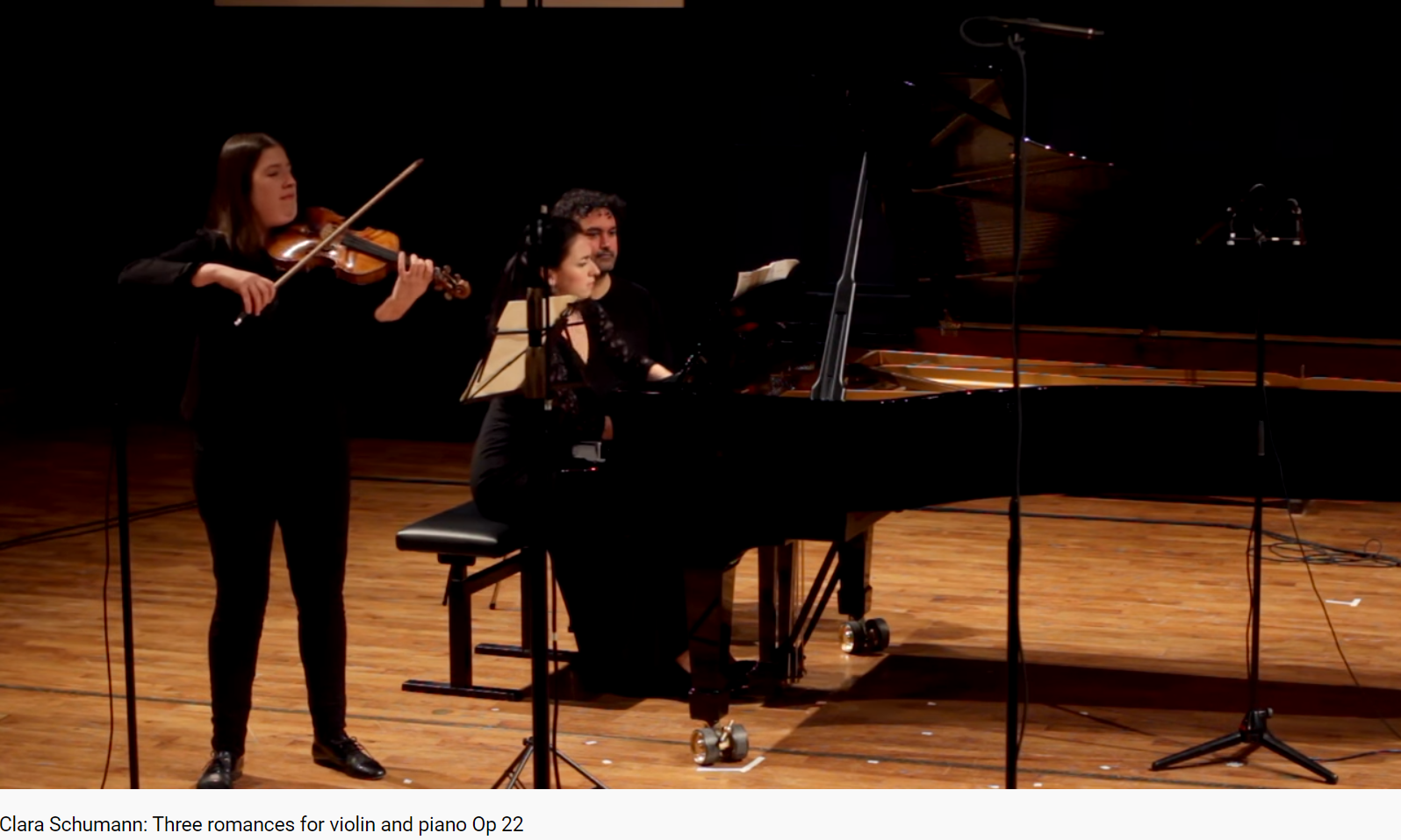 Clara schumann trois romances pour violon et piano opus 22