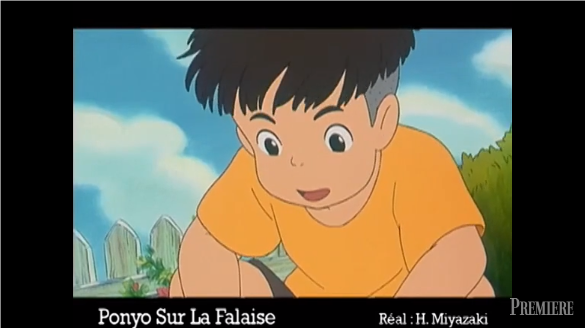 Hisaichi Ponyo sur la falaise première rencontre Sosuke Ponyo