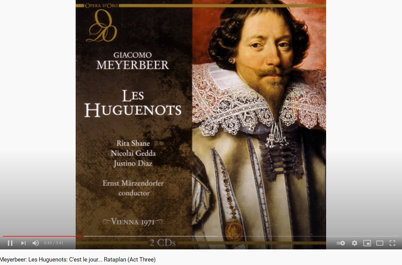 Meyerbeer les huguenots C'est le jour Rataplan