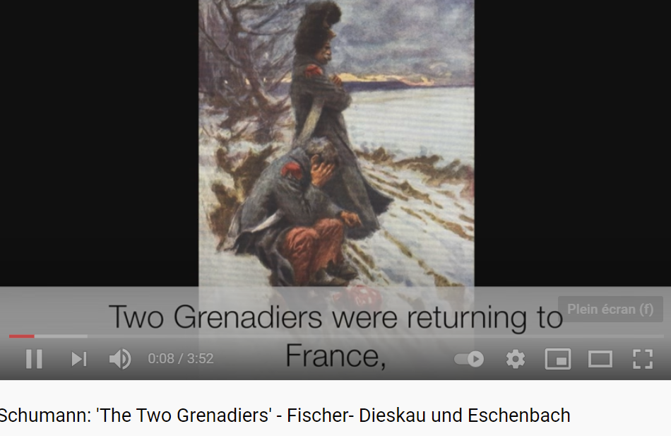Schumann les deux grenadiers