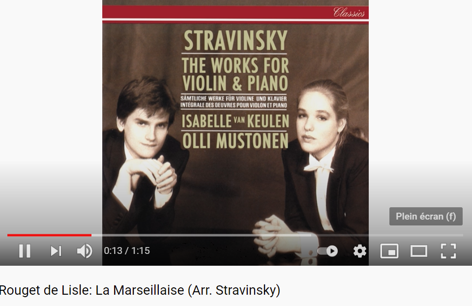 Stravinsky la Marseillaise