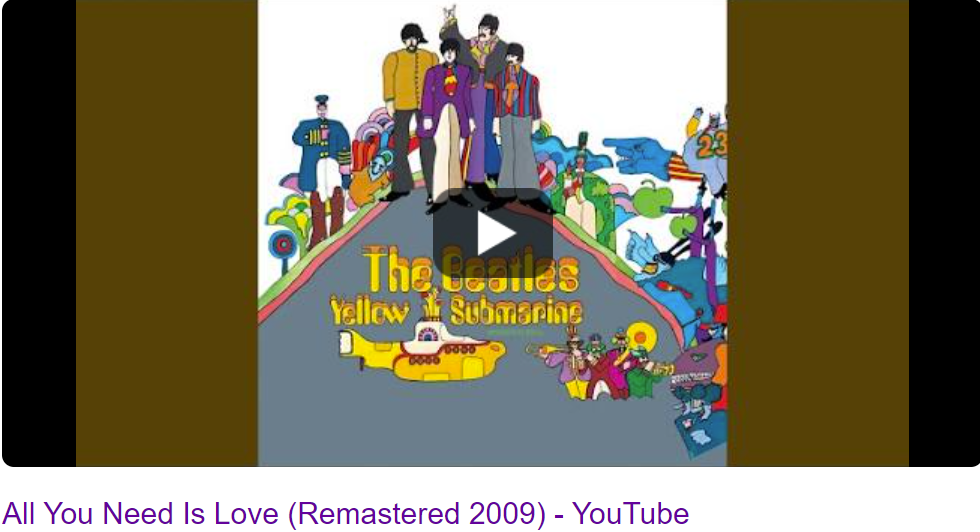 The Beatles All you need is love