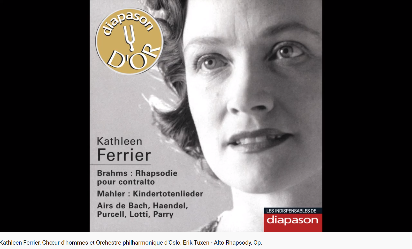 Brahms Rhapsodie pour alto