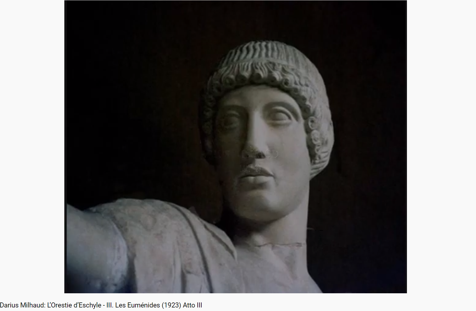 Milhaud l'Orestie les Euménides