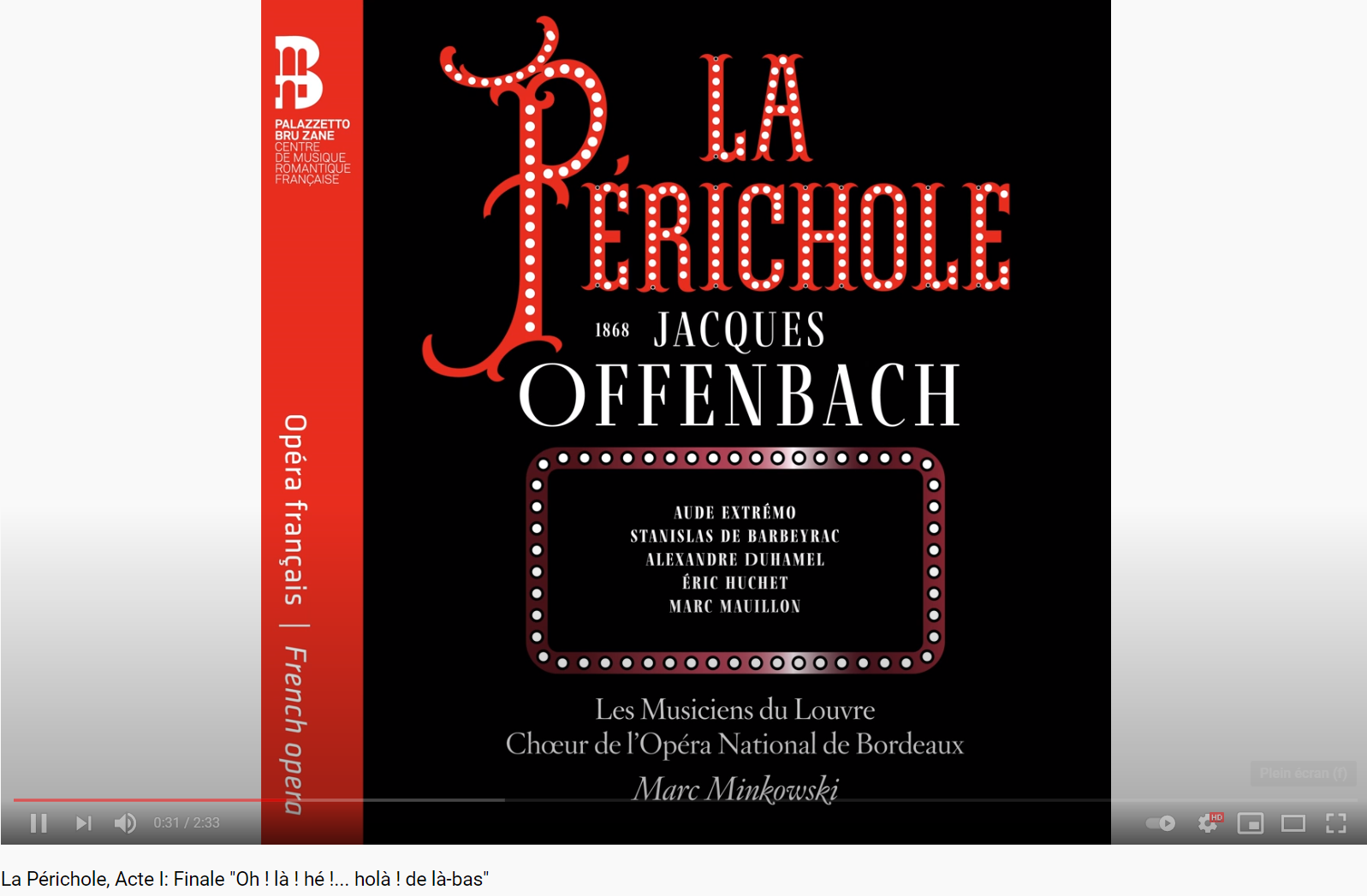 Offenbah la Périchole Chœur des notaires