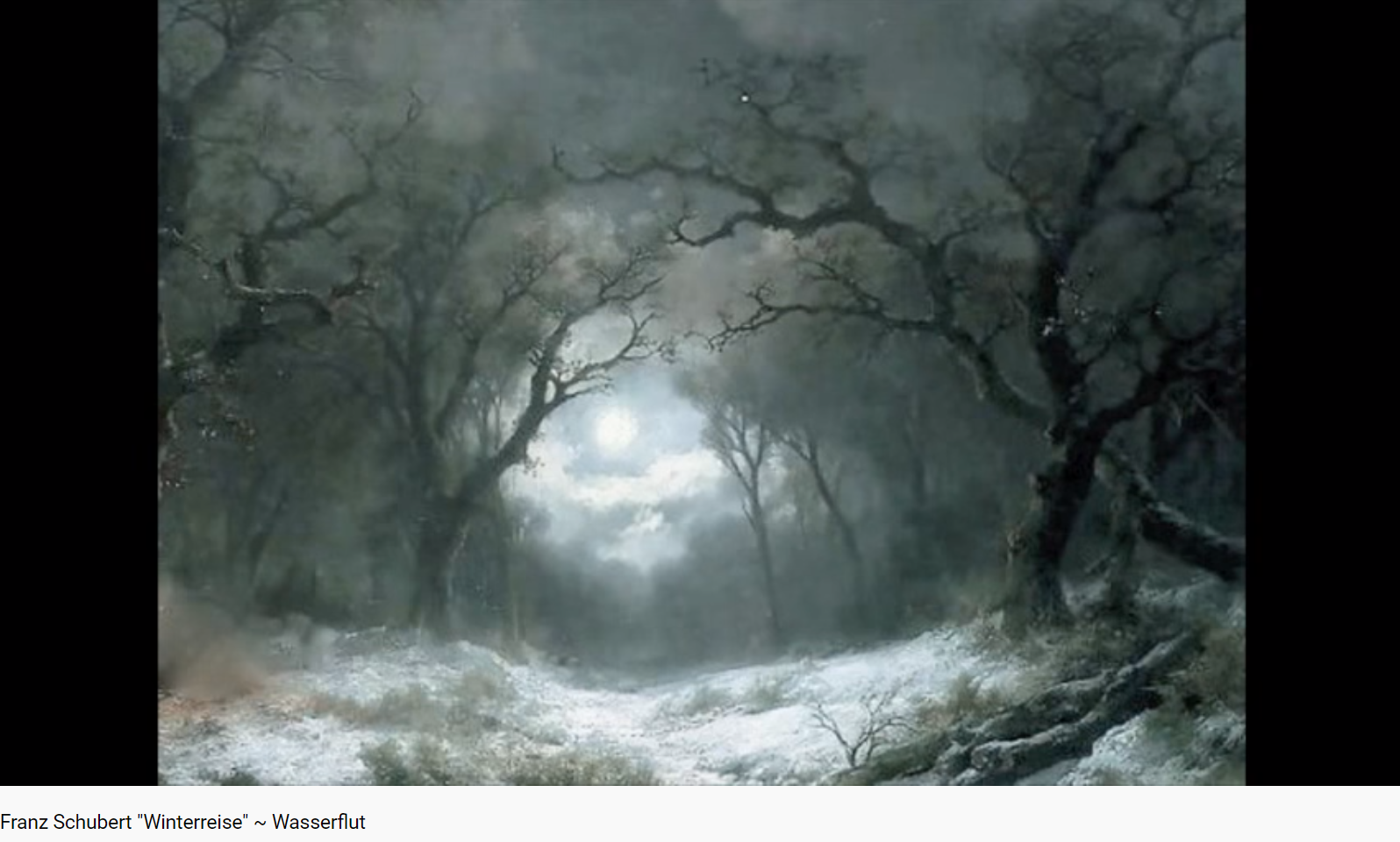 Schubert Winterreise Wasserflut