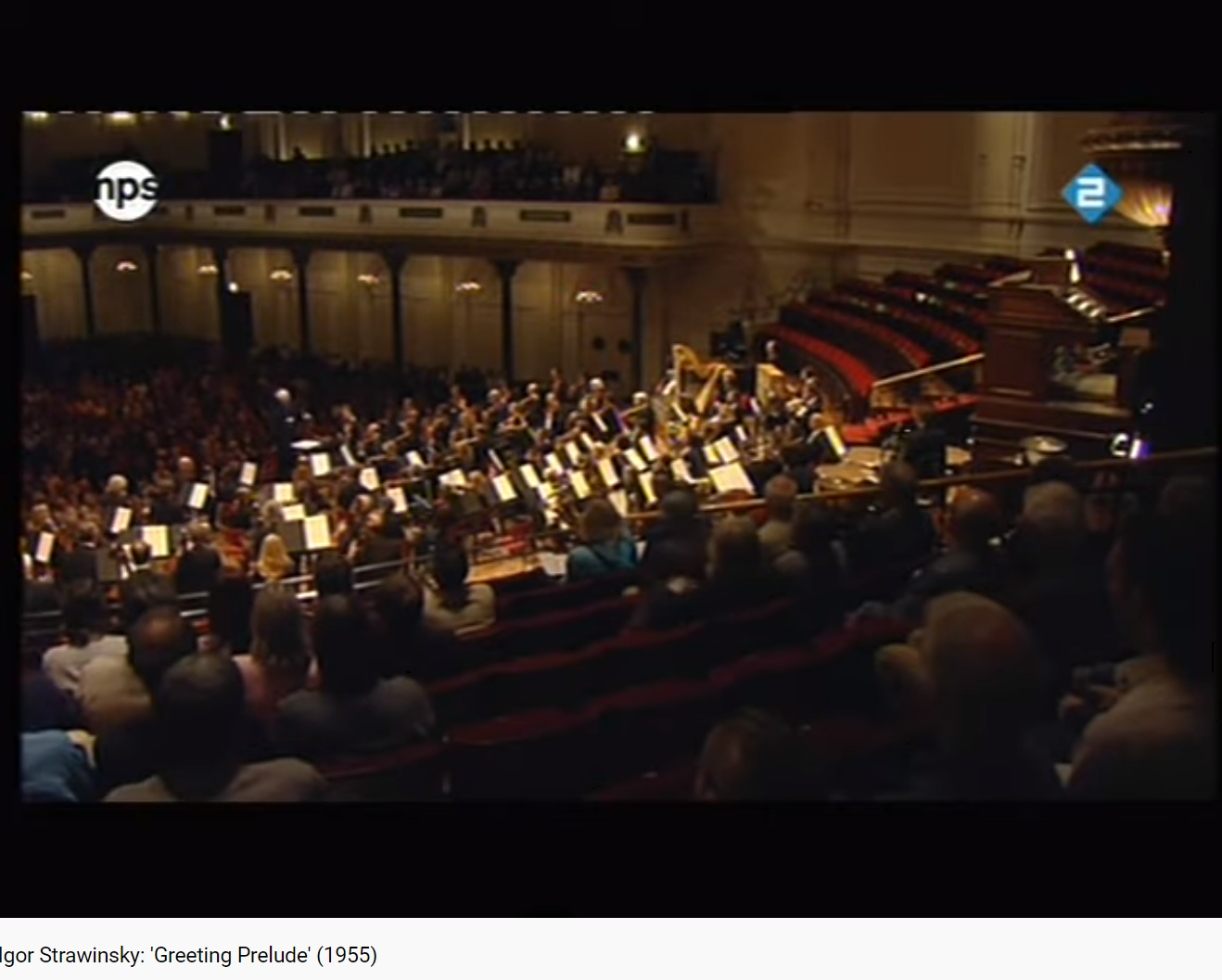 Stravinsky Greeting Prelude