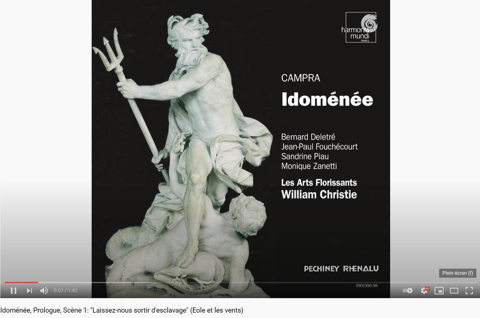 Campra Idoménée Laissez nous sortir d'esclavage