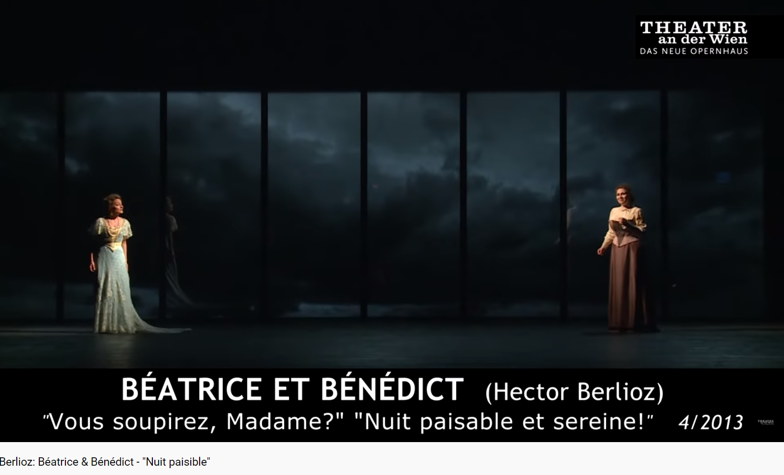 Berlioz Béatrice et Bénédict Nuit paisible et sereine