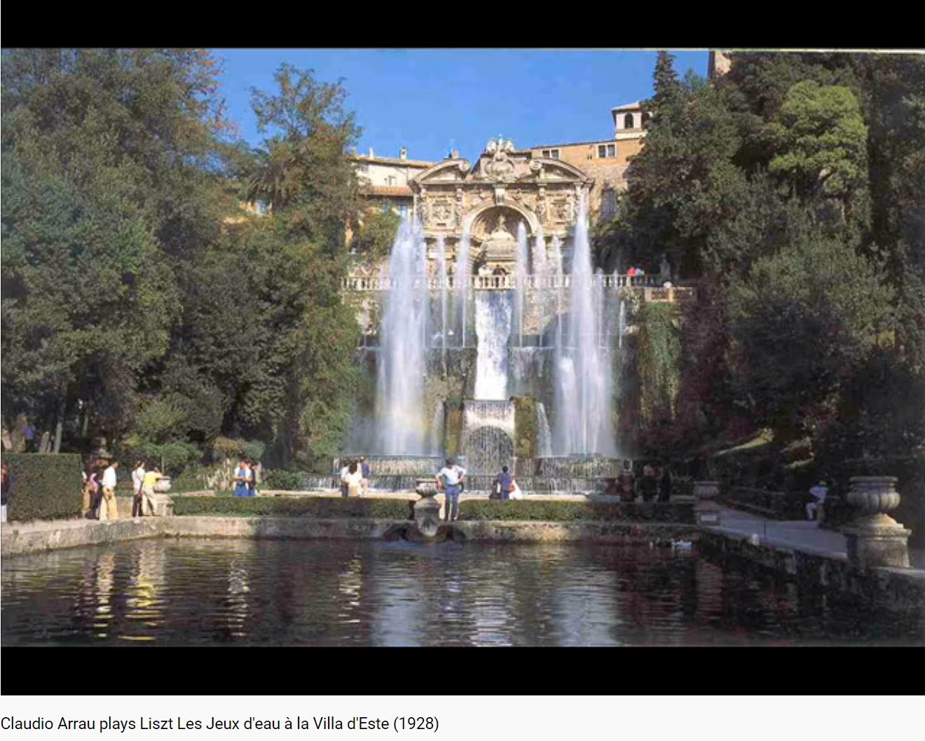 Liszt Jeux d'eau à la Villa d'Este