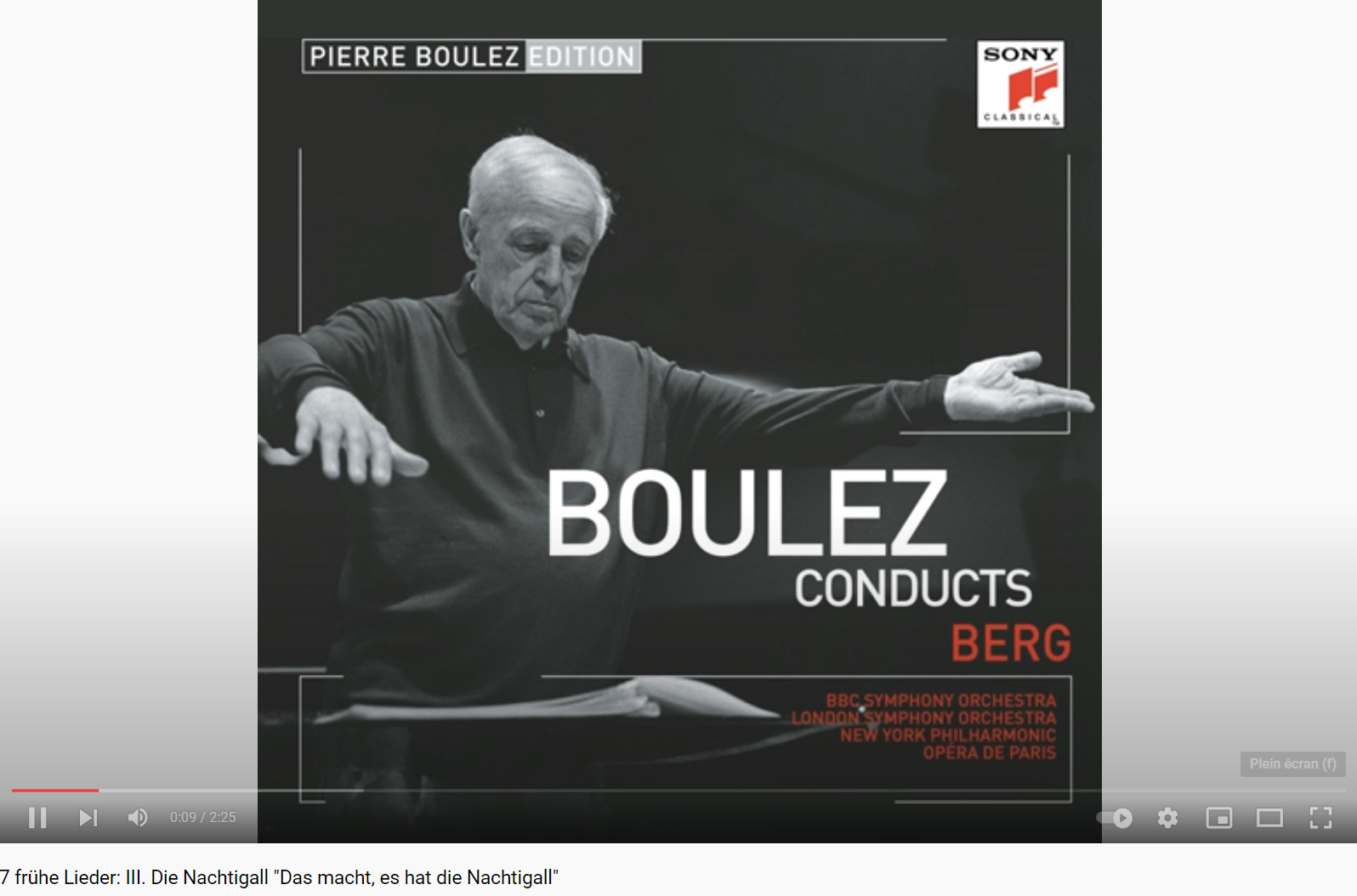 Berg Sieben frühe Lieder Die Nachtigall