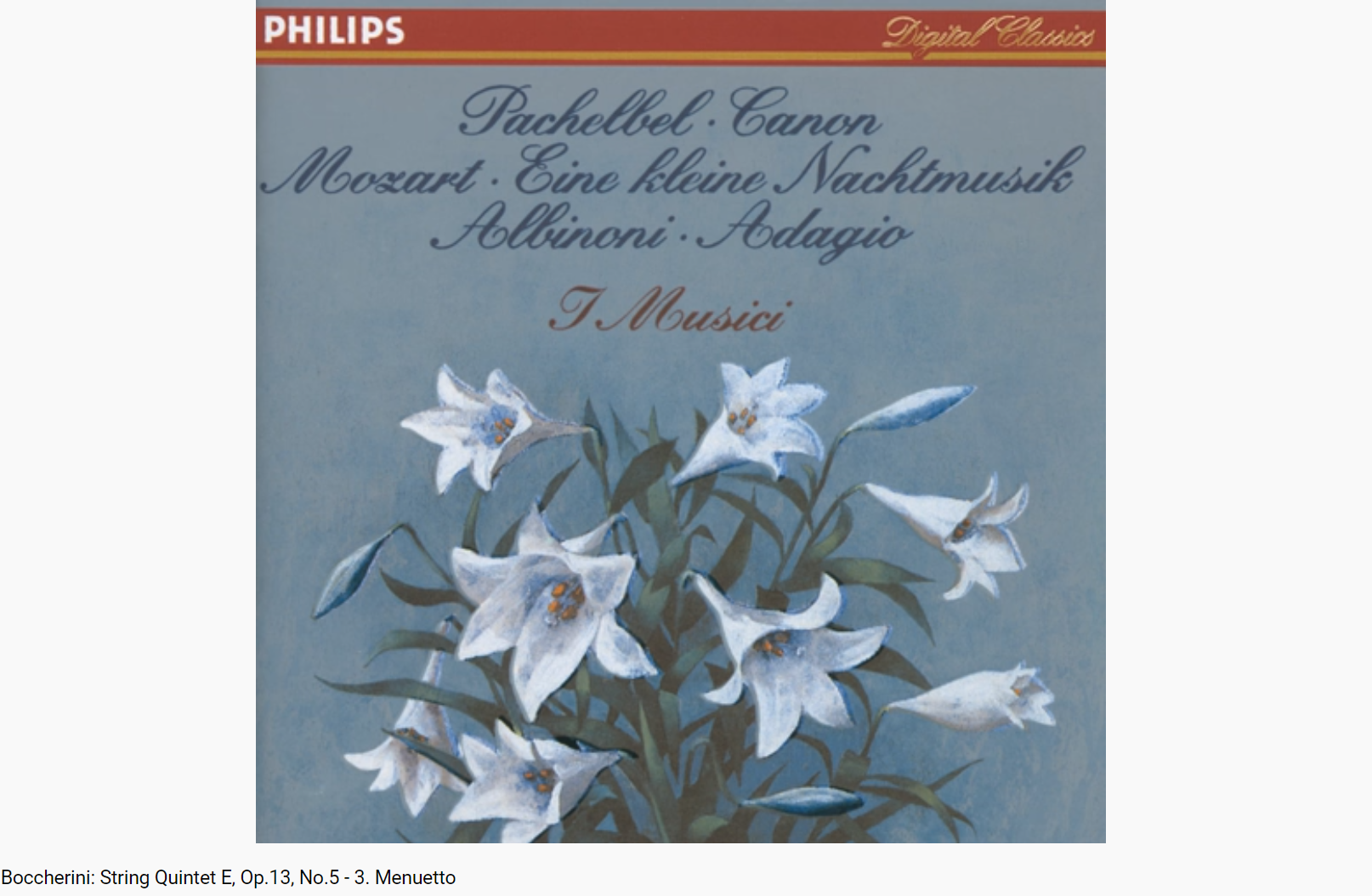 Boccherini quintette op 13 menuet