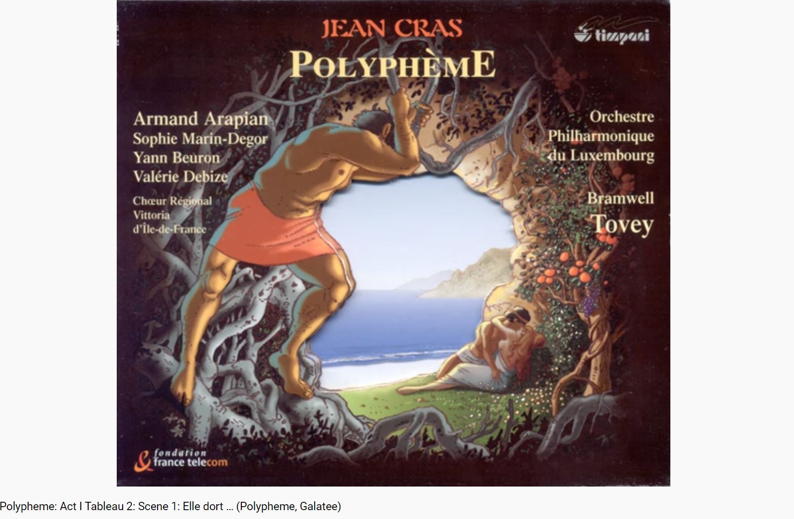 Cras Polyphème Elle dort...