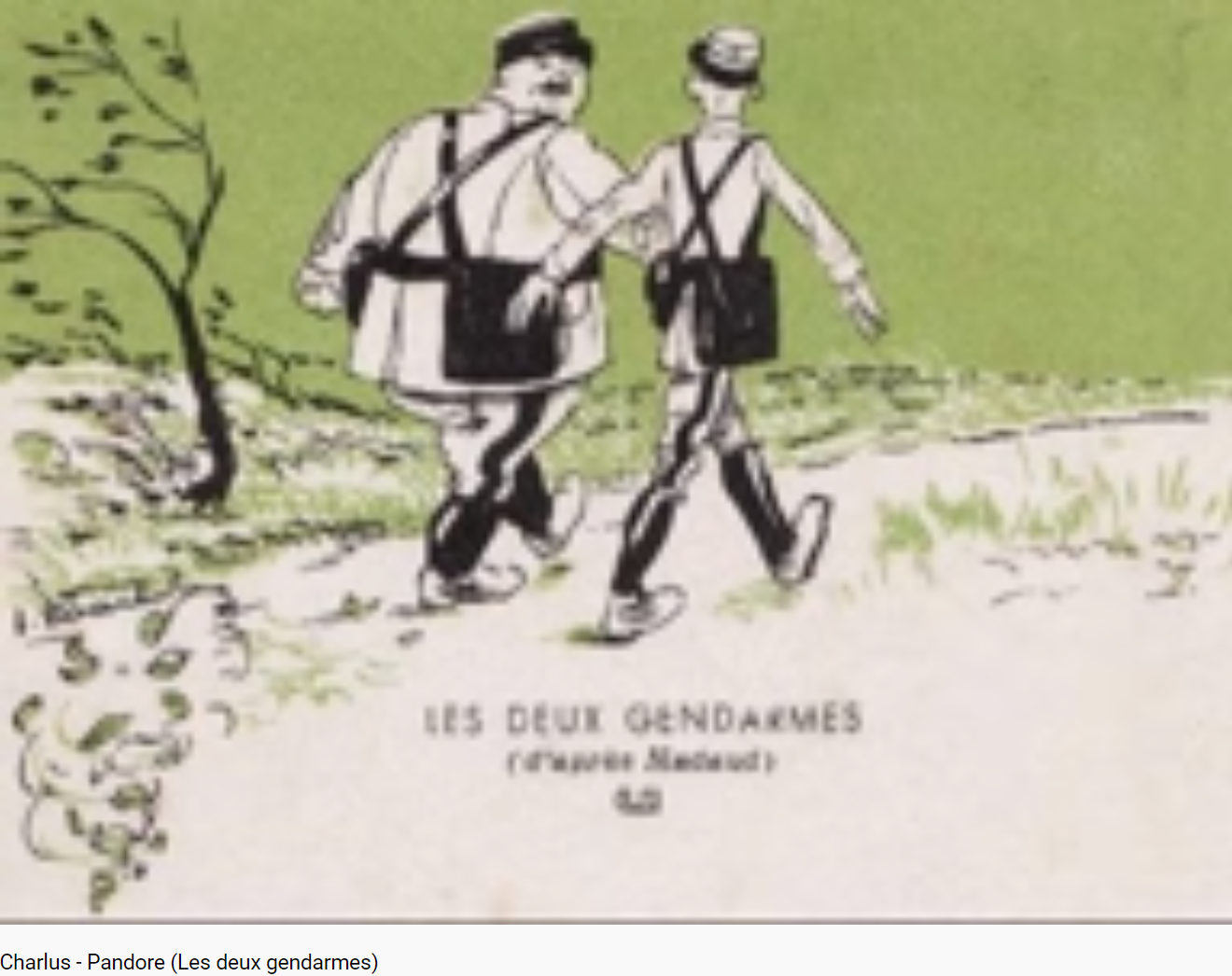 Nadaud Pandore et les deux gendarmes