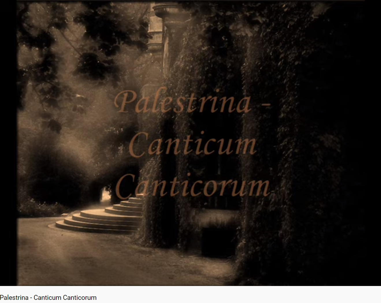 Palestrina Canticum canticorum