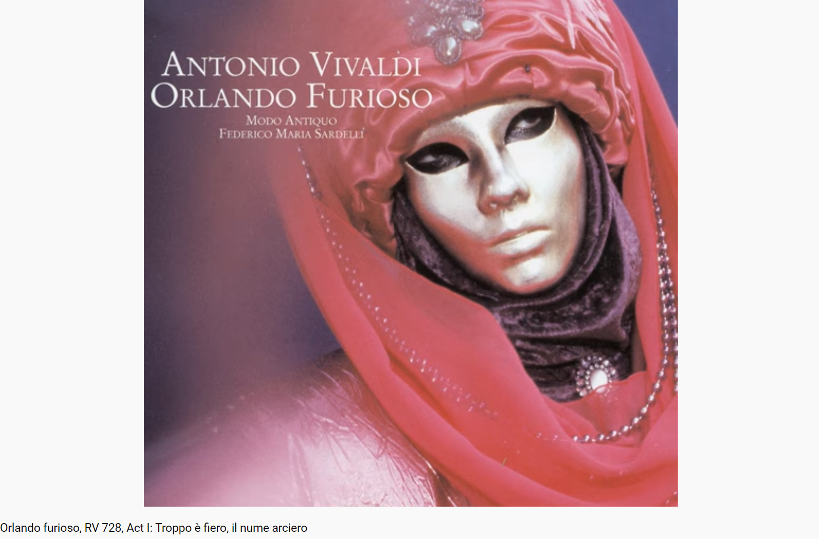 Vivaldi Orlando furioso Troppô é fiero,il nume arciero