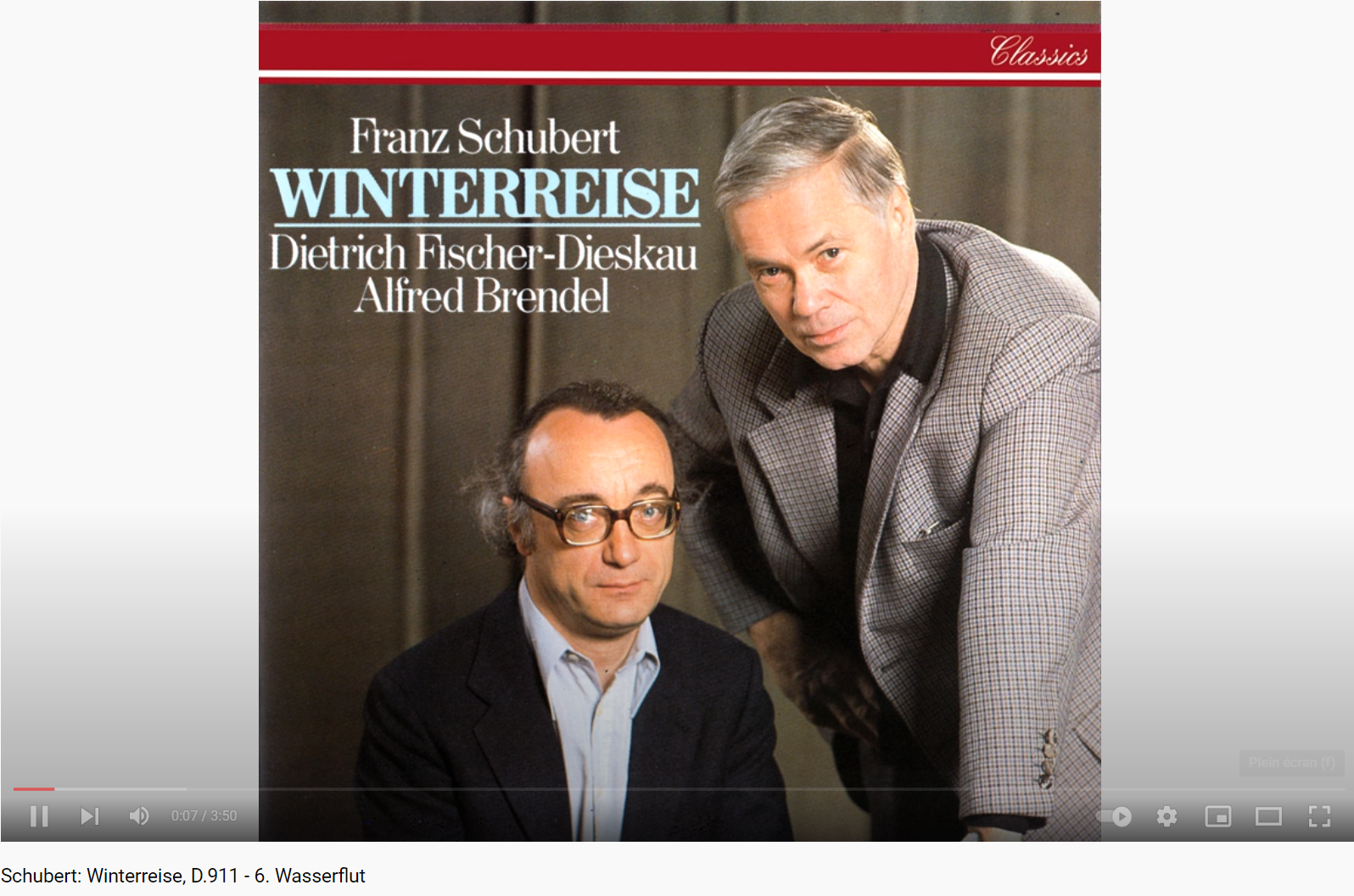 Schubert Winterreise Wasserflut