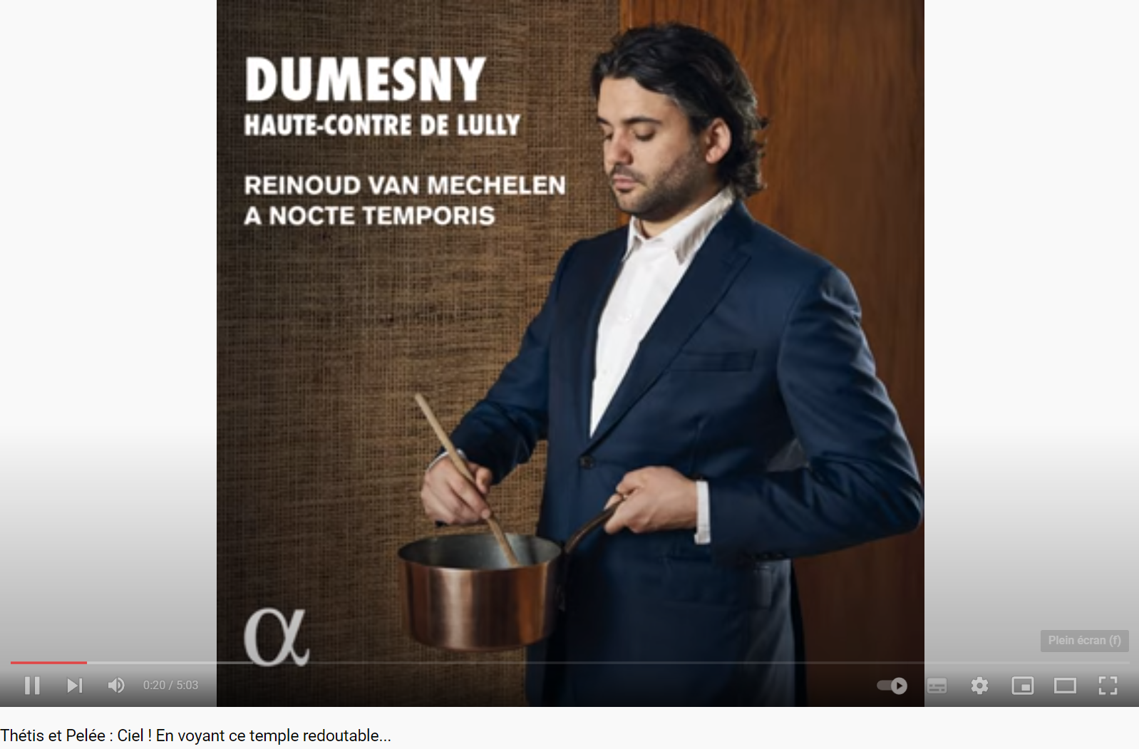 Collasse - Fontenelle Thétis et Pélée